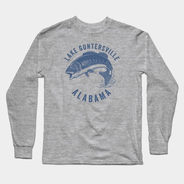 Lake Guntersville Alabama Long Sleeve T-Shirt by Eureka Shirts